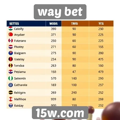 Avaliação das odds disponíveis no Way Bet