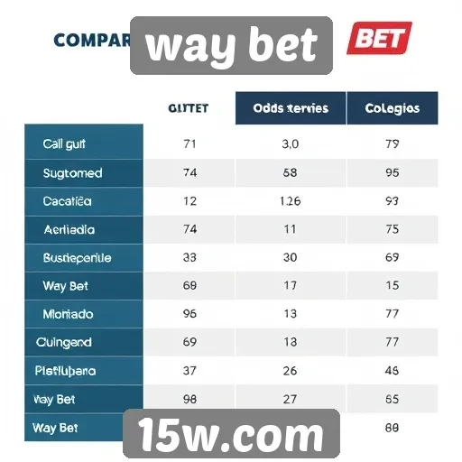 Comparação de odds entre Way Bet e outras plataformas